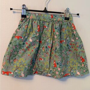 Mini Boden Forest Animal Print Skirt